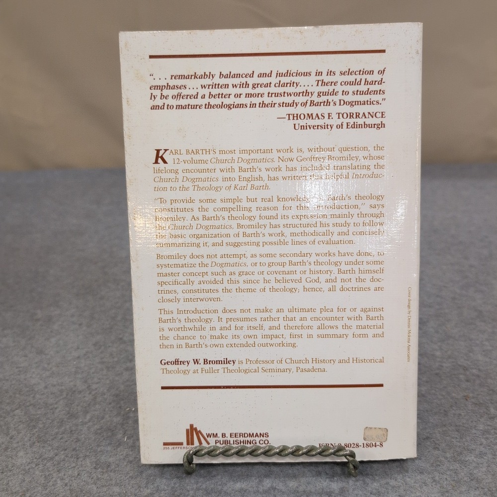 Introduction to the Theology of Karl Barth Geoffrey W Bromiley 1979 Paperback - Picture 2 of 5